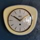 Vintage ceramic clock silent wall clock "Golden yellow guarantor"