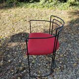 6 chairs from the 80s, metal structure