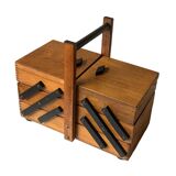Worker - vintage wooden sewing box