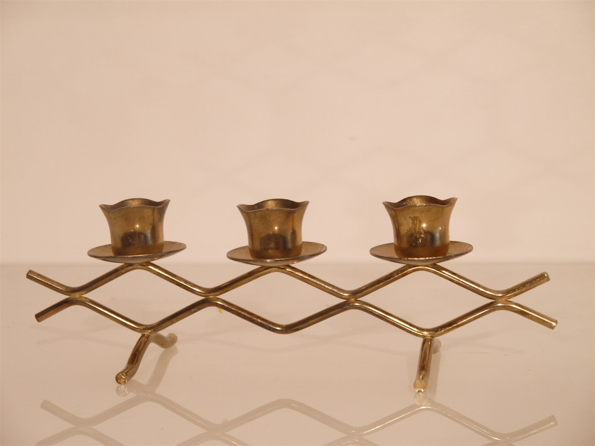 Scandinavian candlestick brass