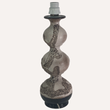 Free form bubbly wavy ceramic table lamp by Kaiser Leuchten, Germany 1960s