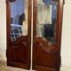 Paire de portes anciennes miroir
