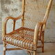 Fauteuil en rotin années 60/70