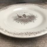 Bird plate duo Ch. Lecerf early XX