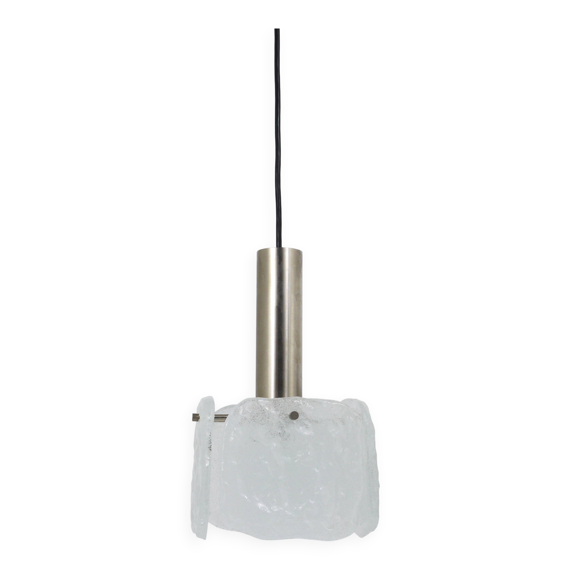 J.T. Kalmar 2x Suspension with frosted glass panels, Austria, 1960s