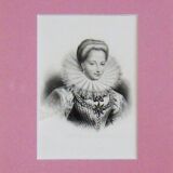 Engraving XIXth "Gabrielle d'Estrée"