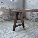 Pair of benches in walnut and solid oak 230 cm