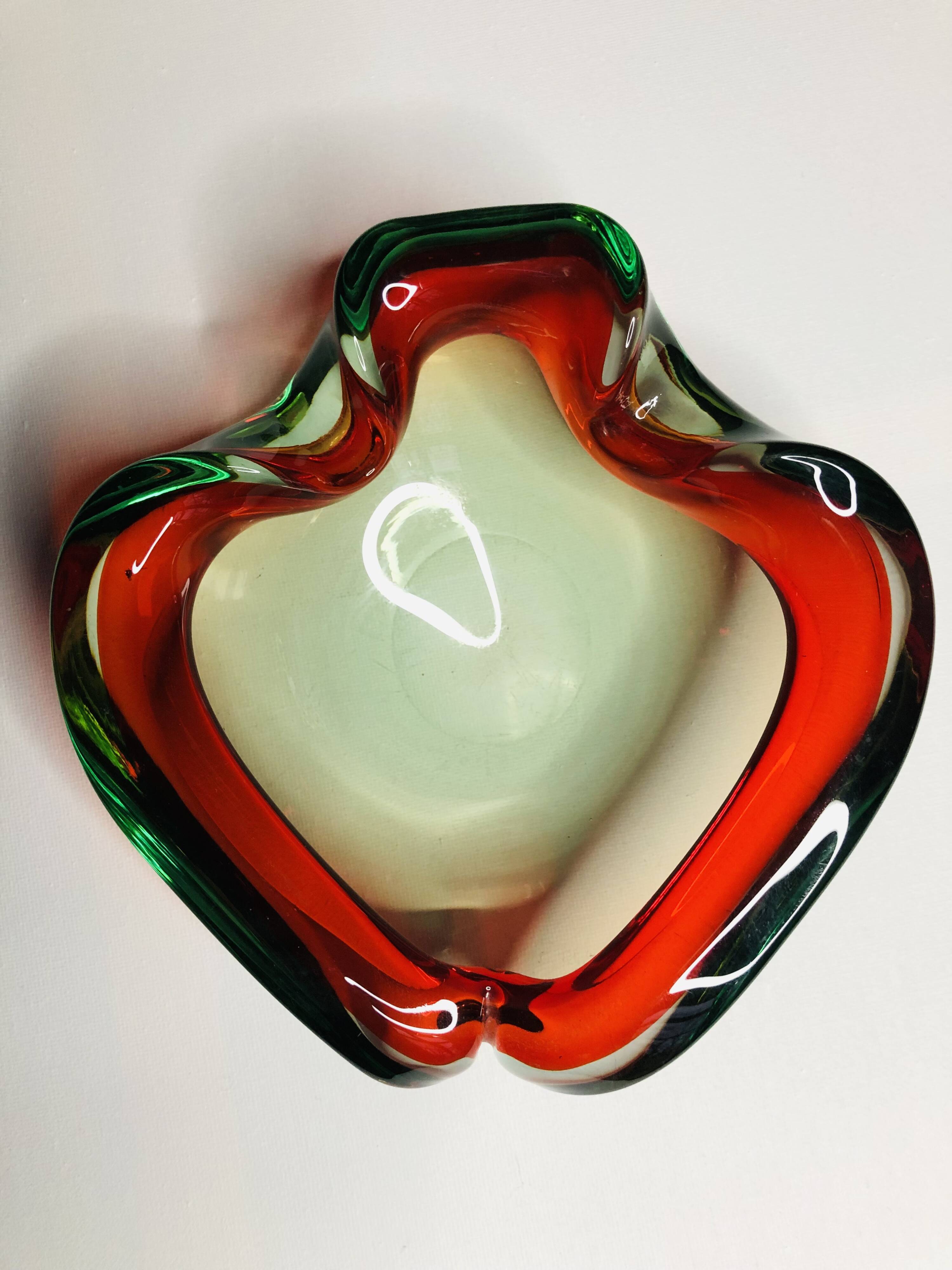 Murano pocket emptier attributed to Barovier&Toso Italy 1940