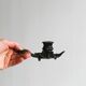 Rat tail metal candle holder