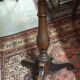 Walnut pedestal table