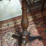 Walnut pedestal table
