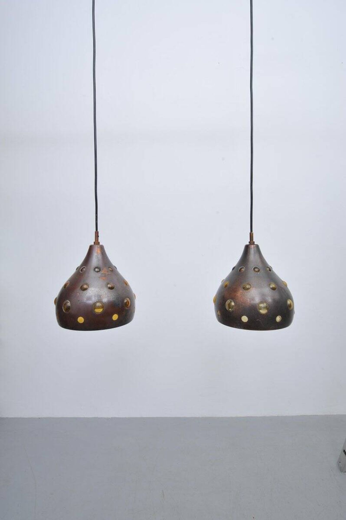 Set of 2x Ceiling lamps in the style of Nanny Still, 1960s