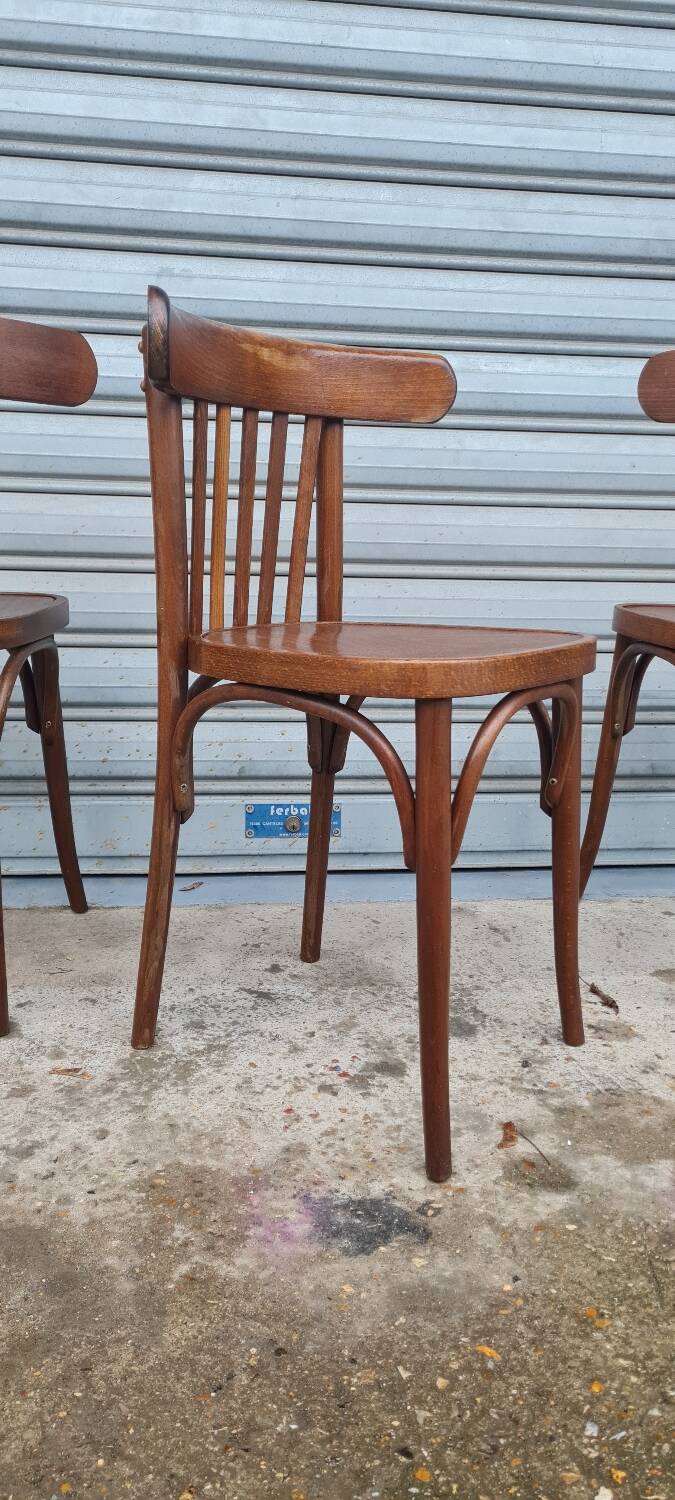 Set of 3 Baumann bistro chairs