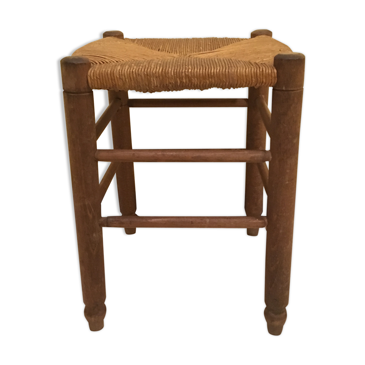 Ancient wooden and straw stab