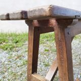 Old wooden bench vintage country