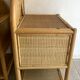 Pair of nightstands vintage rattan