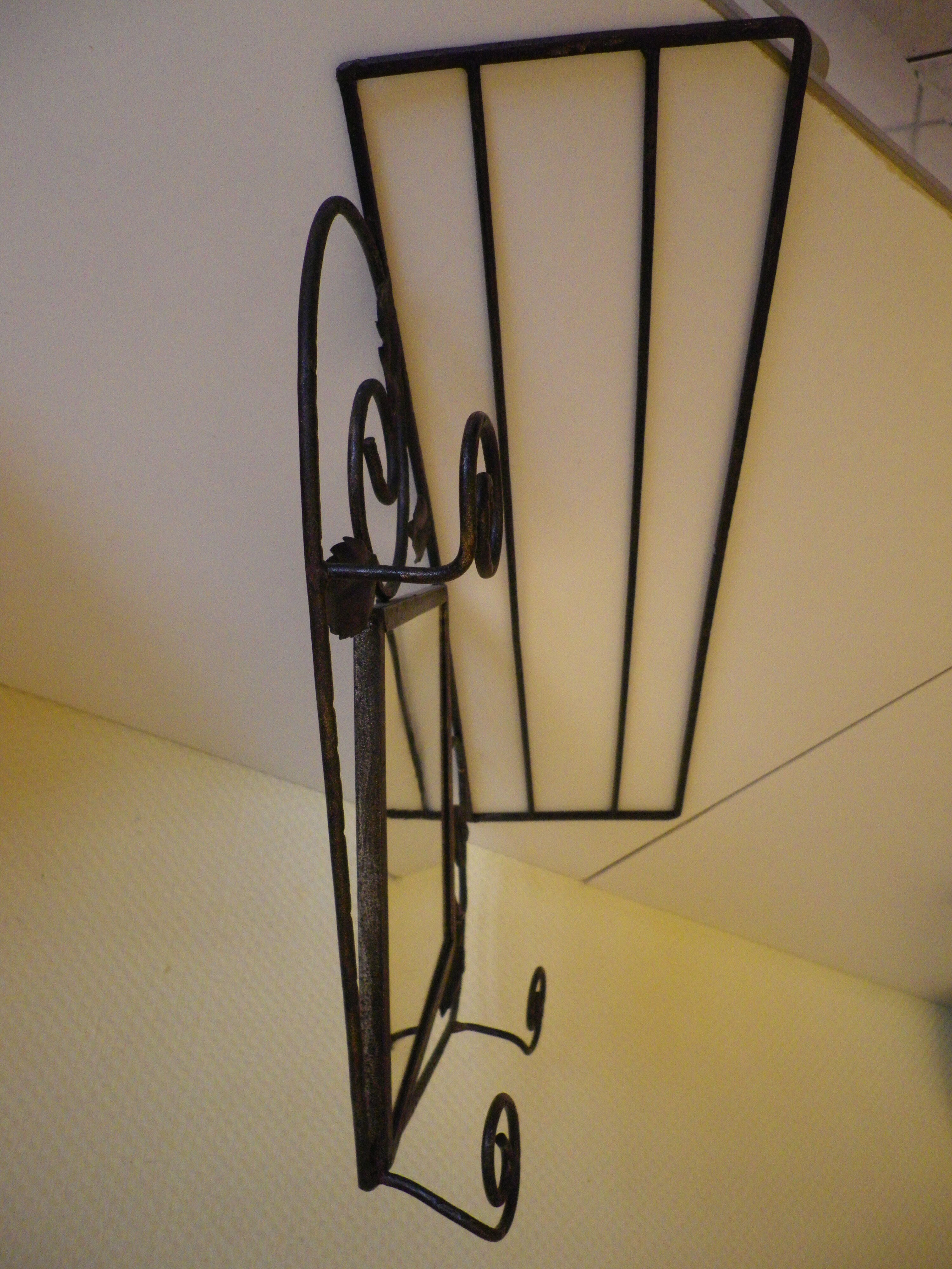 Wall coat door with mirror and storage shelf - 1960