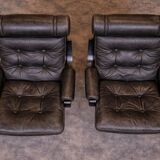 Vintage Pair of Spinning (Swivel) Armchairs — Second Half of the 20th