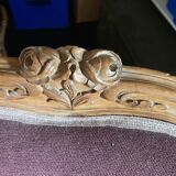 Set of 2 armchairs and 1 bench Louis XV-style