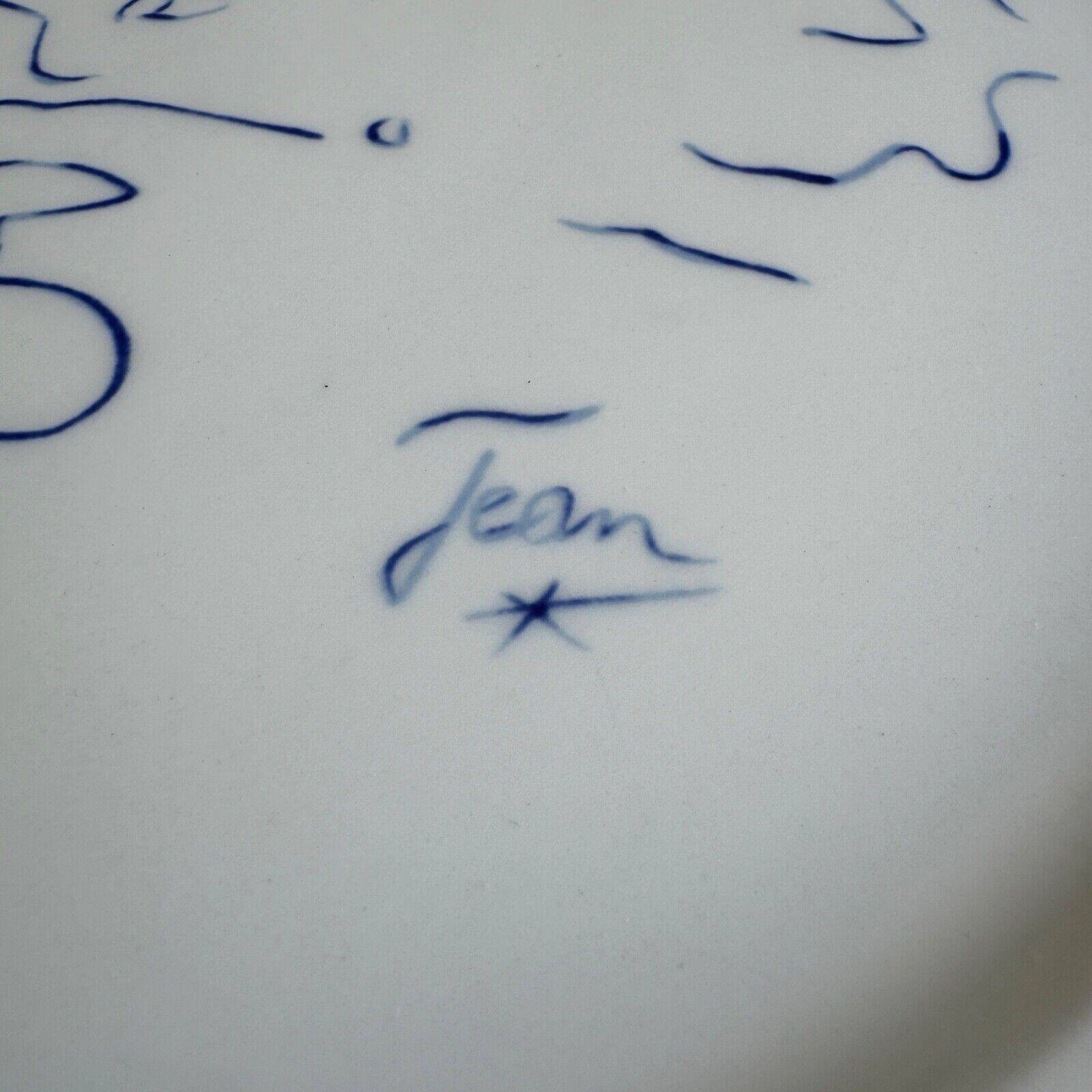 Plate drawing by Jean Cocteau Villeroy & Boch Jean-Claude Goumard