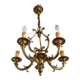 Lustre 5 lumière 3 côtés cage 4499