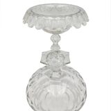 Paire de bonbonnières, cristal val de saint lambert