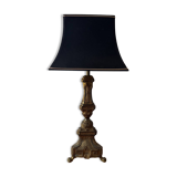 Antique church candlestick lamp