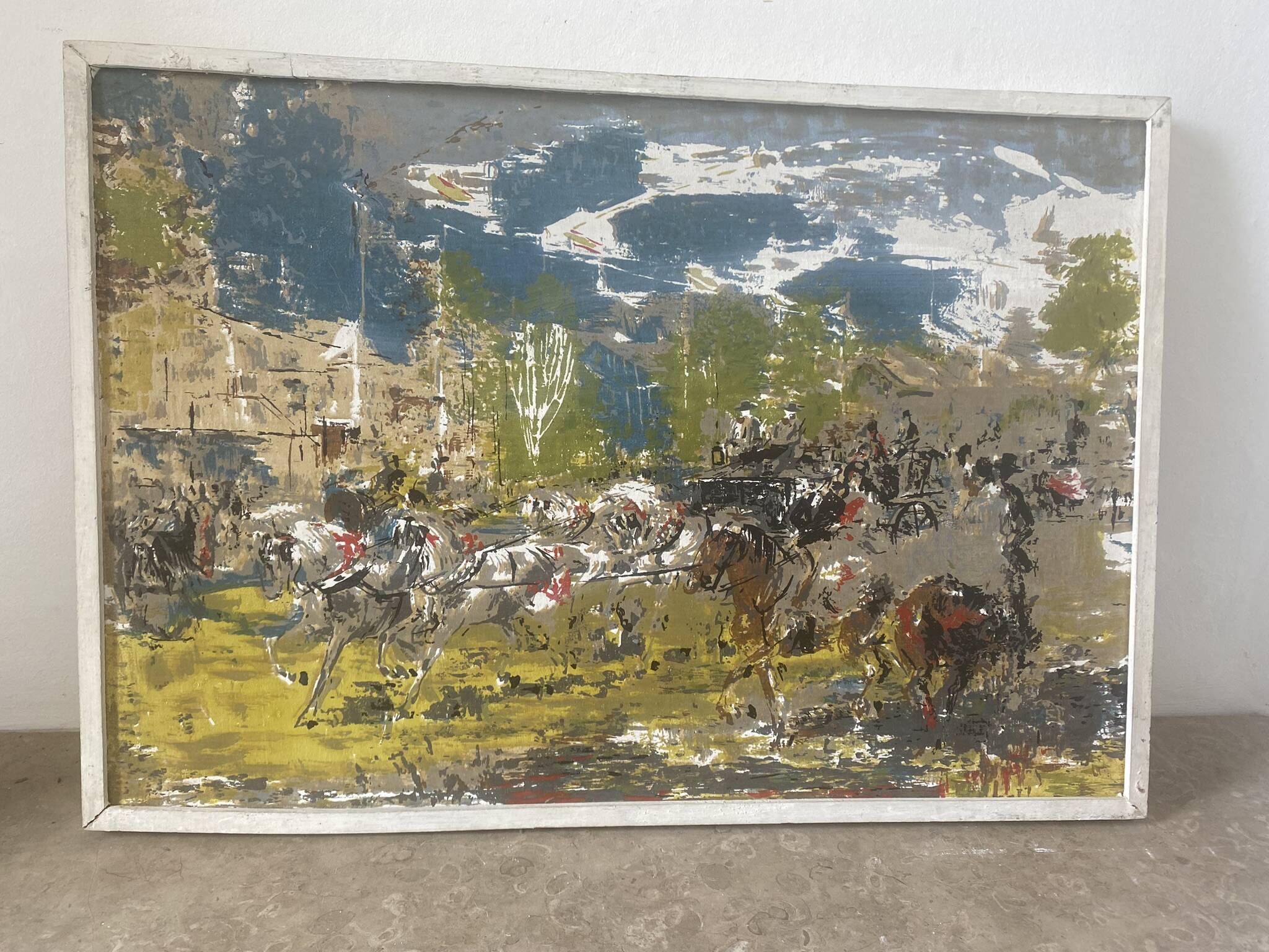 Scène de calèche du XXème siècle