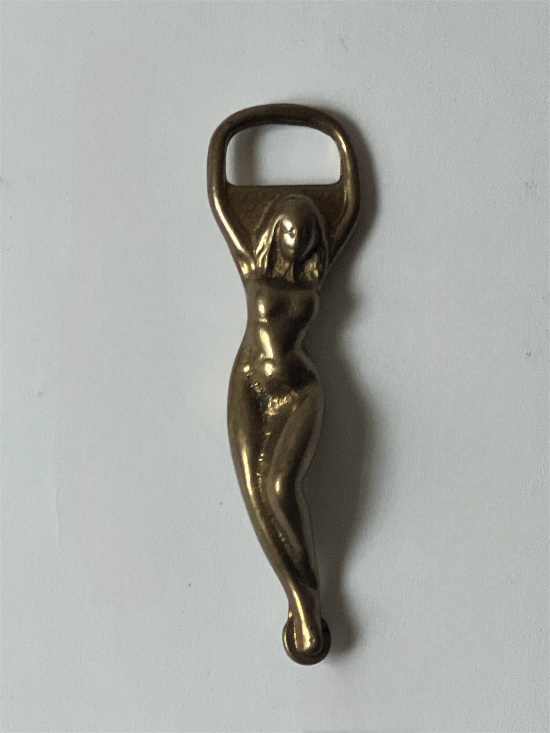 Serving utensil - Vintage & stylized brass bottle opener