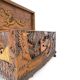 Antique Chinese Carved Export Chest – Dragon, Phoenix & Landscape Deco
