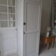 Vintage Parisian wardrobe re-enchanted in pearl gray with waxed finish.