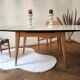 Vintage table in aqua Formica with extensions – Wooden legs