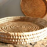 2 round wicker baskets