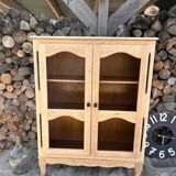 Refurbished solid wood display cabinet/sideboard