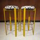 Paire de tabourets de bar vintage vers 1980