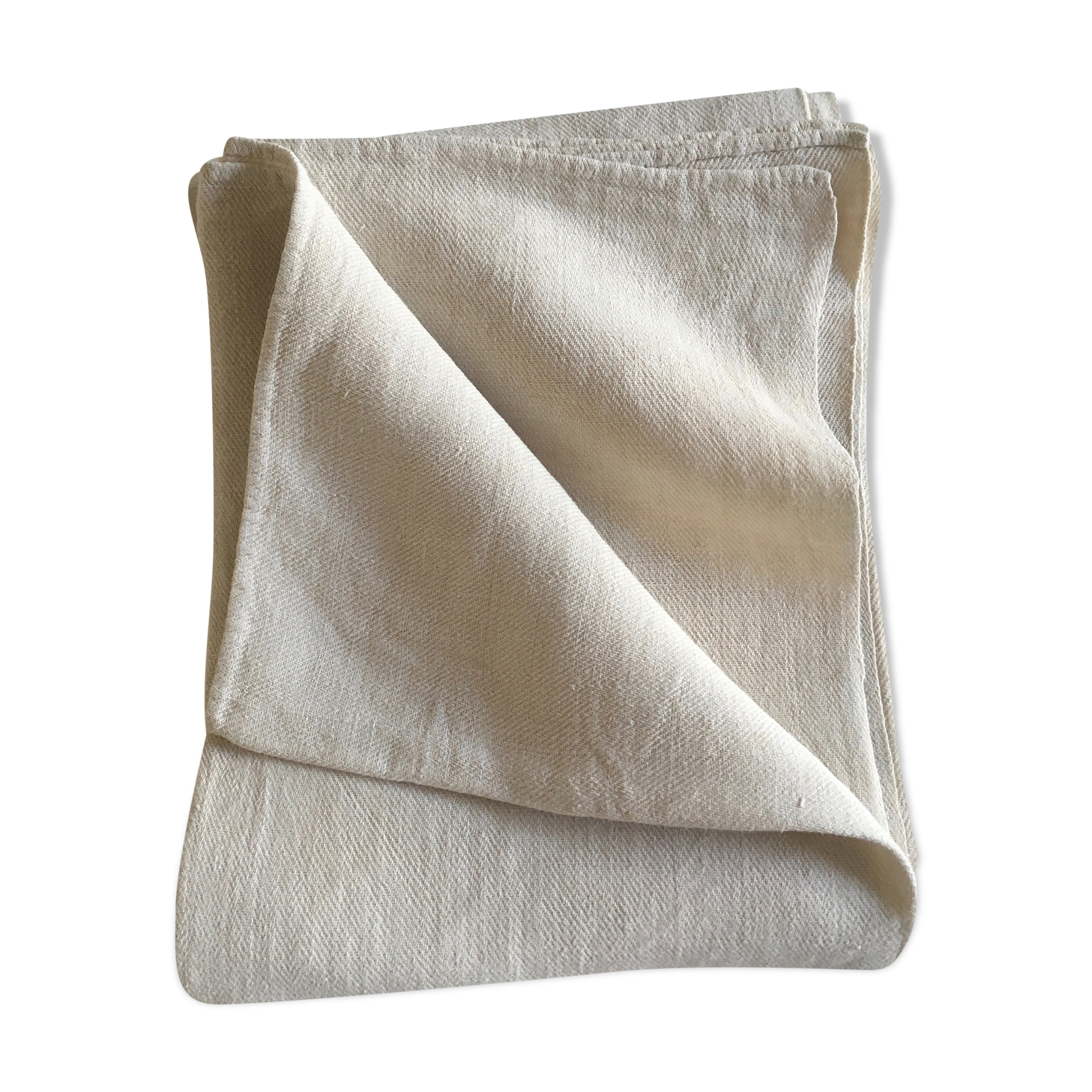 Tablecloth in heavy linen canvas 19e 140cm