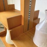 Bookcase on solid beech legs from the 80s