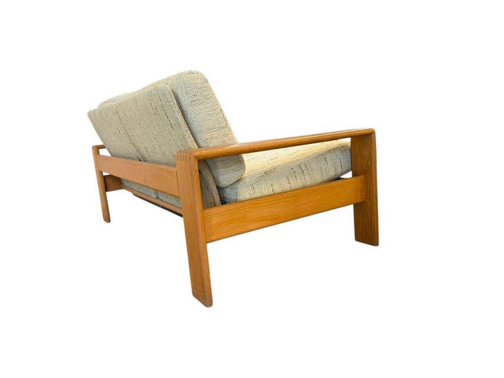 Canapé deux places vintage scandinave en bois