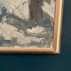 Original Vintage Swedish Oil on Panel – “Tre träd” by Svän Grandin – Signed – Vintage & Framed