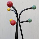 Vintage 1960s ball coat rack, Roger Féraud style