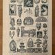 Lithograph engraving on the arts of Japan from 1922