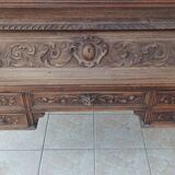 Louis XIII cylinder desk in oak, 19th century