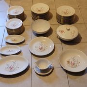 Table service 53 pieces in porcelain
