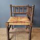 Authentic old corner armchair chair, fireside type, in good condition