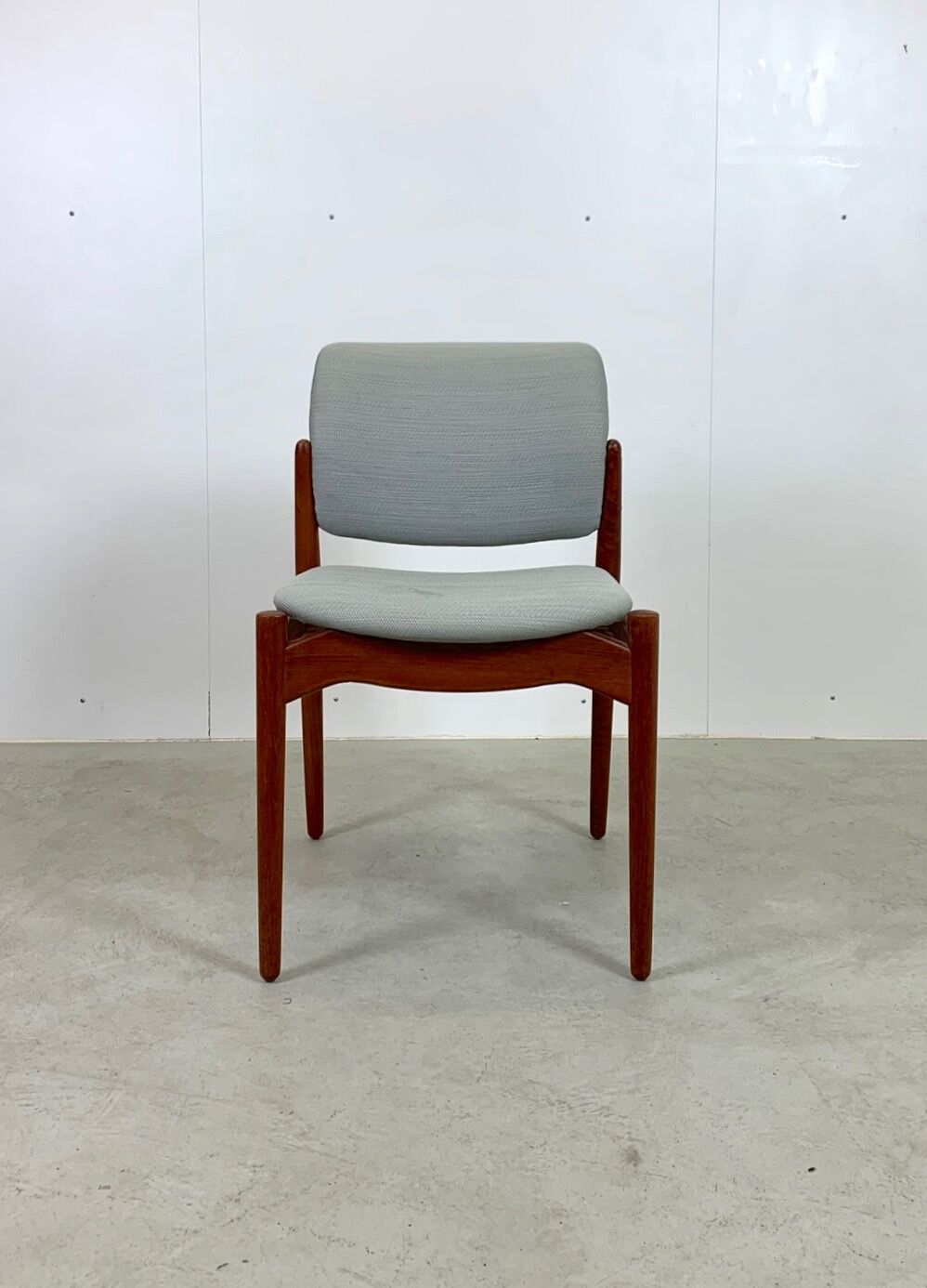 Teak dining chairs model Captain by Erik Buch for Ørum Møbelfabrik, 1967