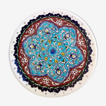 Assiette de Kutahya (Turquie) motifs ethniques