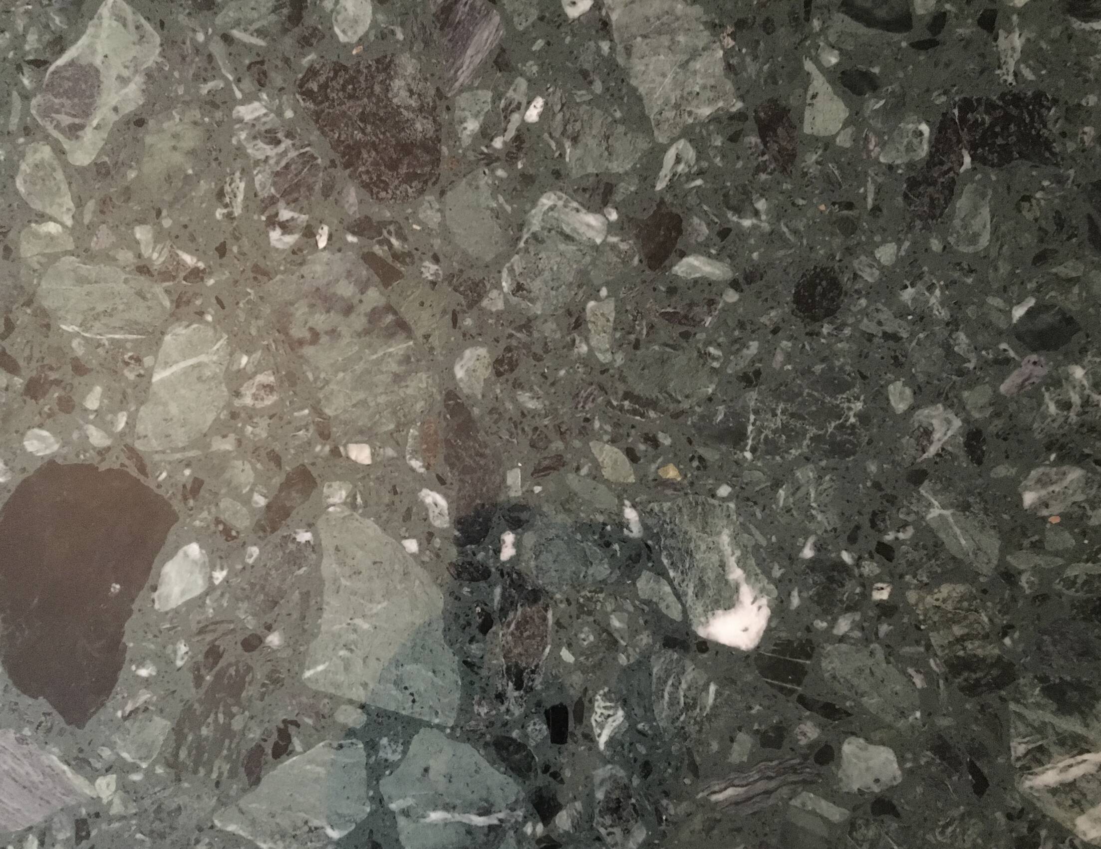 Marble and metal coffee table