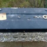 1970 bubbled glass wall light