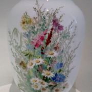 White opaline vase