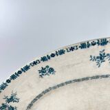 Oval patinated dish "Thermidor" Blue/green iron earth, late 19th century
